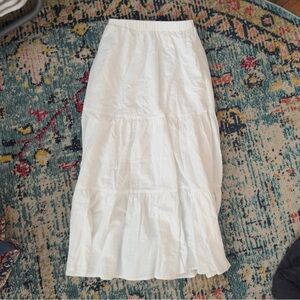 Elegant White Maxi Skirt